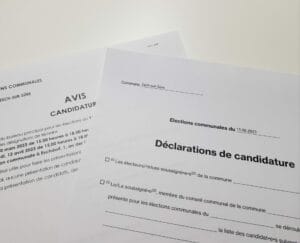 Élections communales - Présentations de candidats
