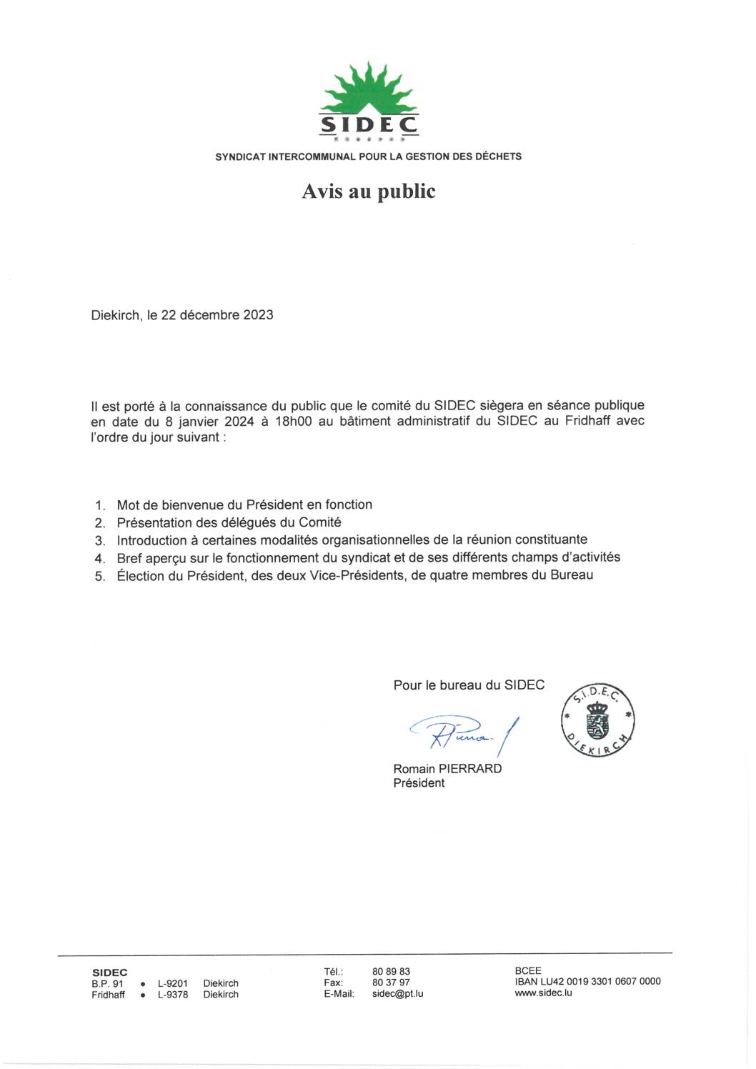2024.01.03_Convocation comité SIDEC - Réunion du 08.01.2024