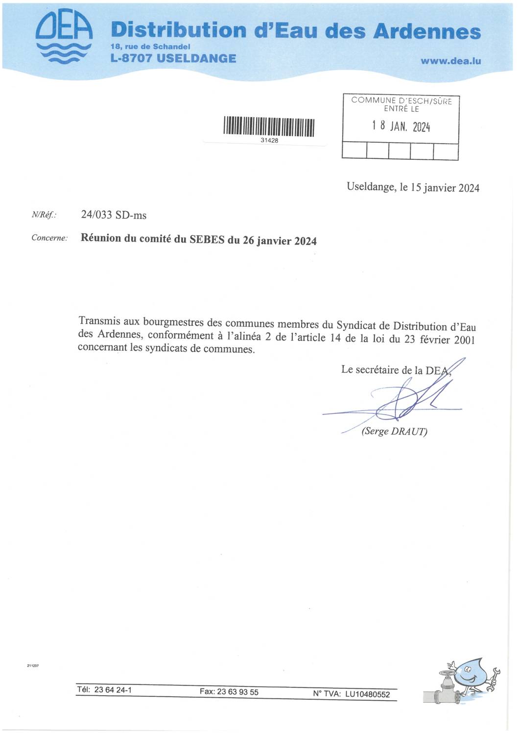 2024.01.19_Convocation comité DEA - Réunion du 26.01.2024