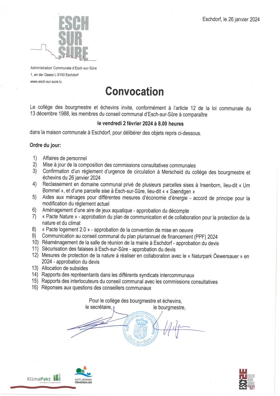 2024.01.26_Convocation - Réunion du 02.02.2024