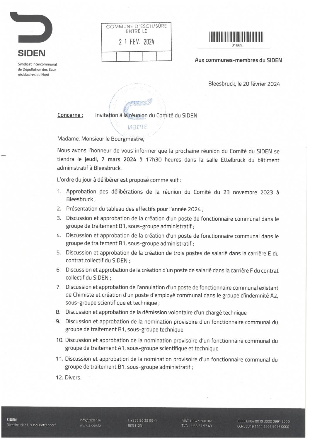 2024.02.23_Convocation comité SIDEN - Réunion du 07.03.2024