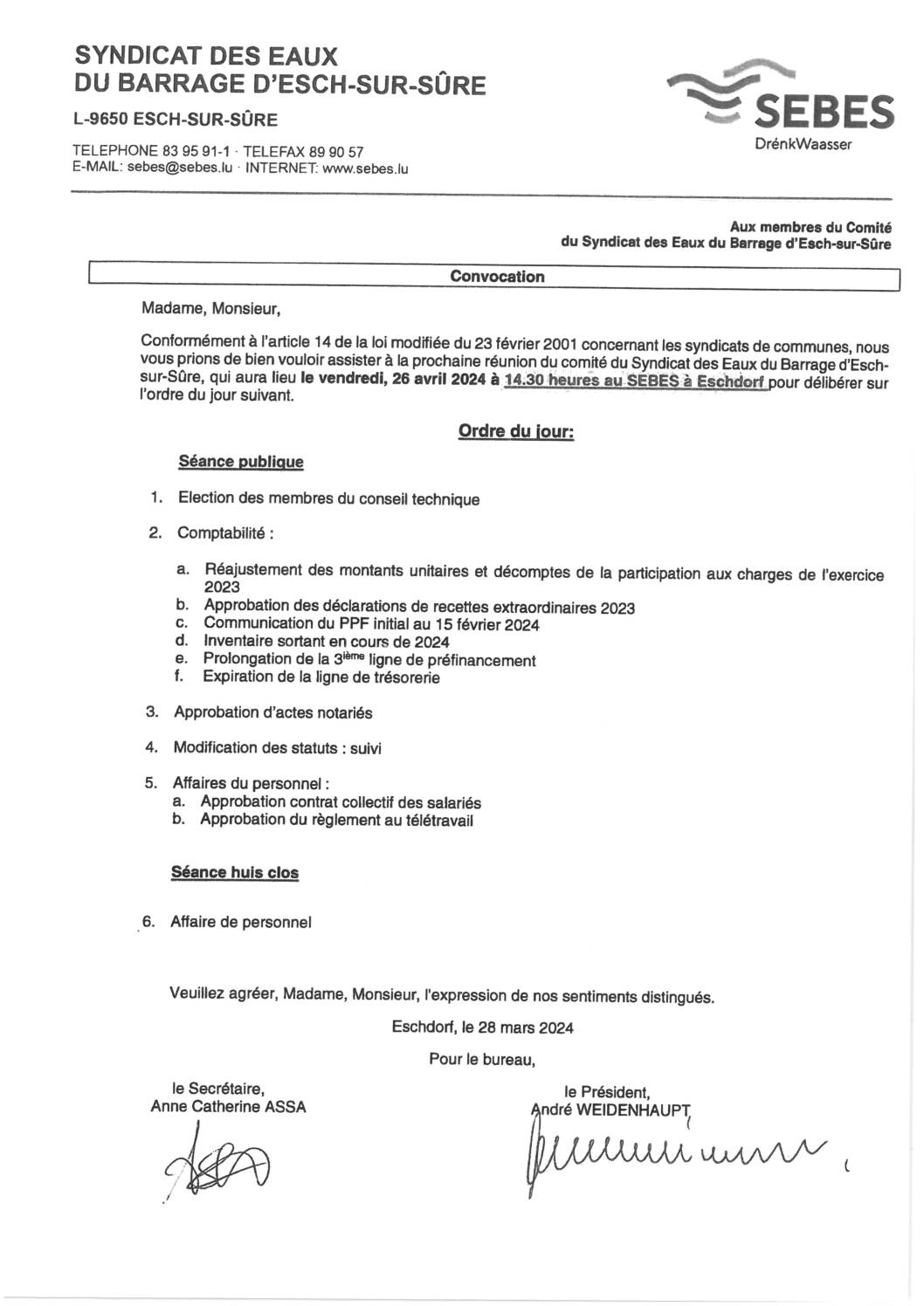 2024.04.03_Convocation comité SEBES - Réunion du 26.04.2024
