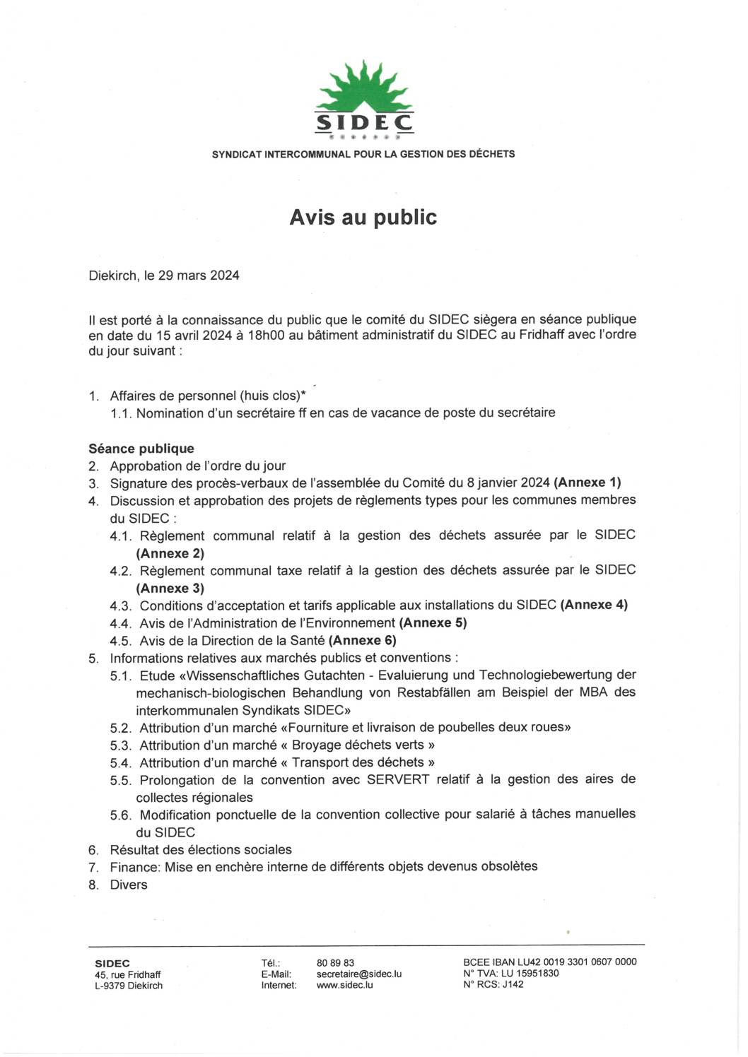 2024.04.03_Convocation comité SIDEC - Réunion du 15.04.2024
