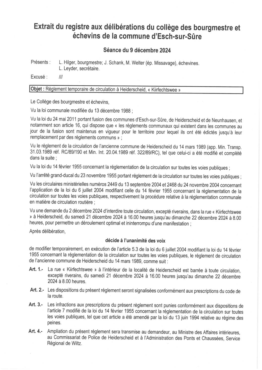 2024.12.11_Règlement temporaire de circulation à Heiderscheid (Kiirfechtswee) du 21.12 au 22.12.2024