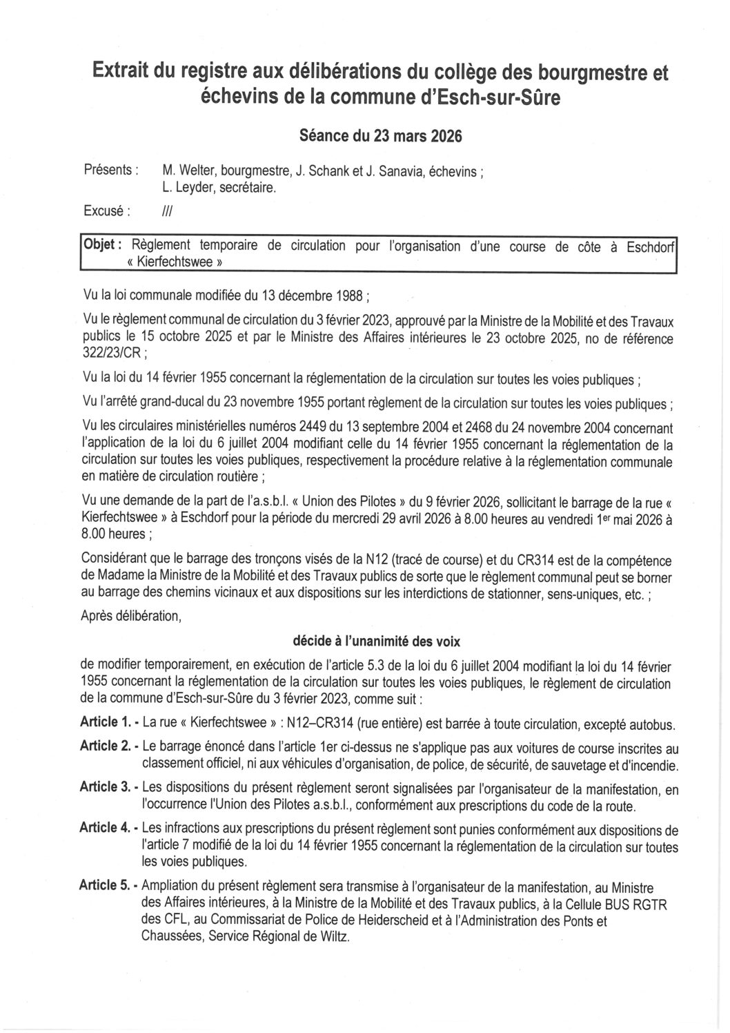 2026.03.25_Règlement temporaire de circulation pour l'organisation d'une course de côte à Eschdorf (Kierfechtswee) du 29.04. au 01.05.2026