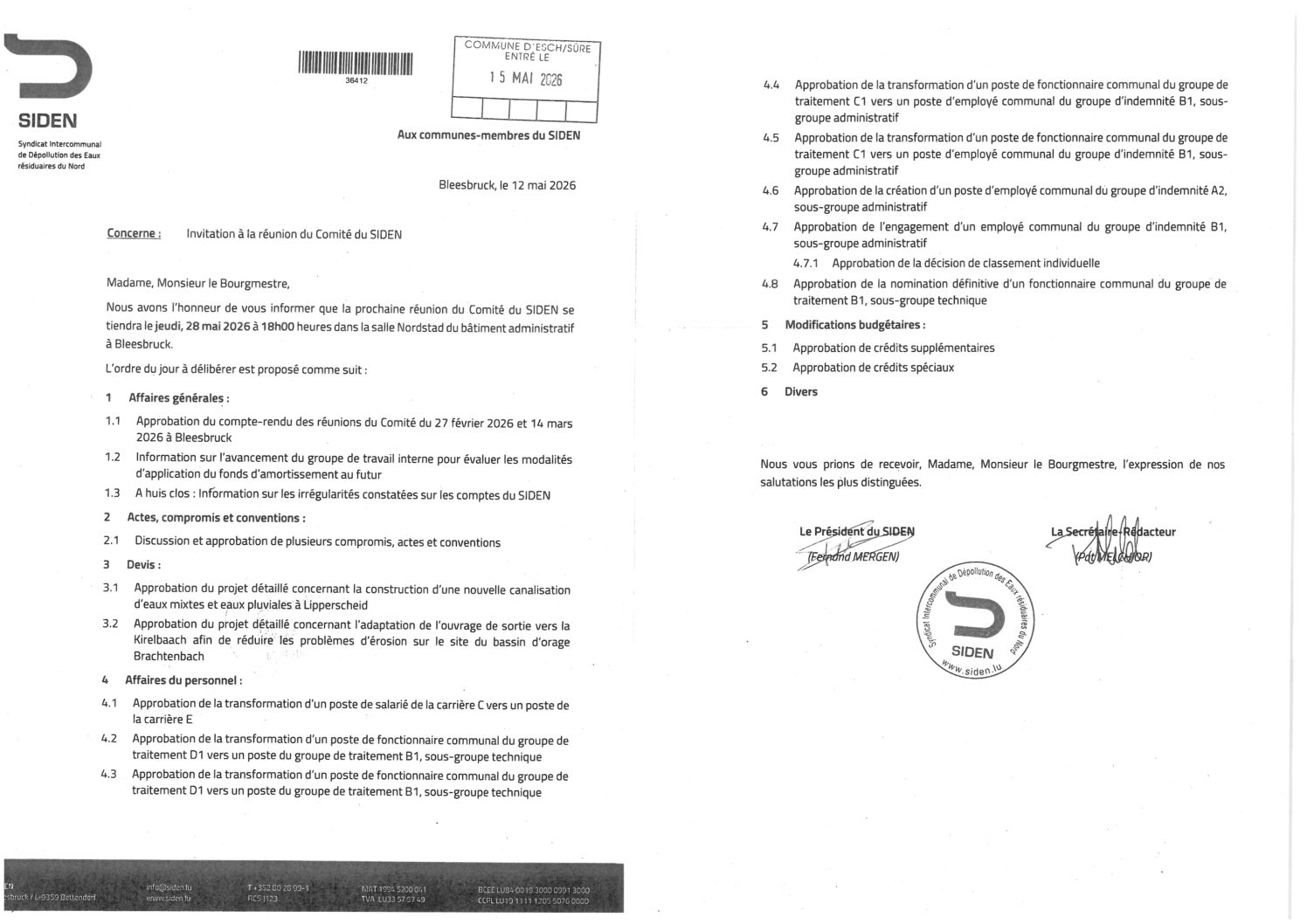 2026.05.20_Convocation comité SIDEN - Séance du 28.05.2026