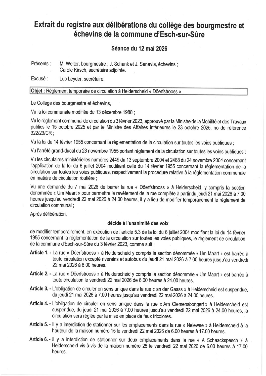2026.05.13_Règlement temporaire de circulation à Heiderscheid (Döerfstrooss) du 21.05.2026 au 22.05.2026