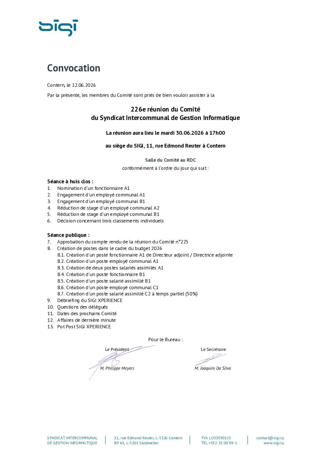 2026.06.17_Convocation comité SIGI - Réunion du 30.06.2026