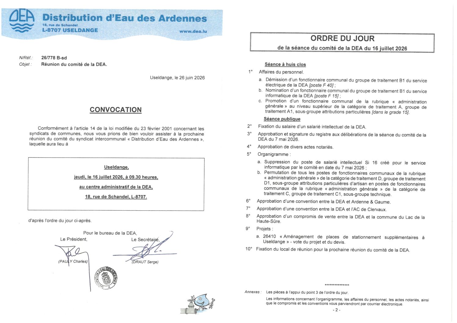 2026.07.01_Convocation comité DEA - Réunion du 16.07.2026