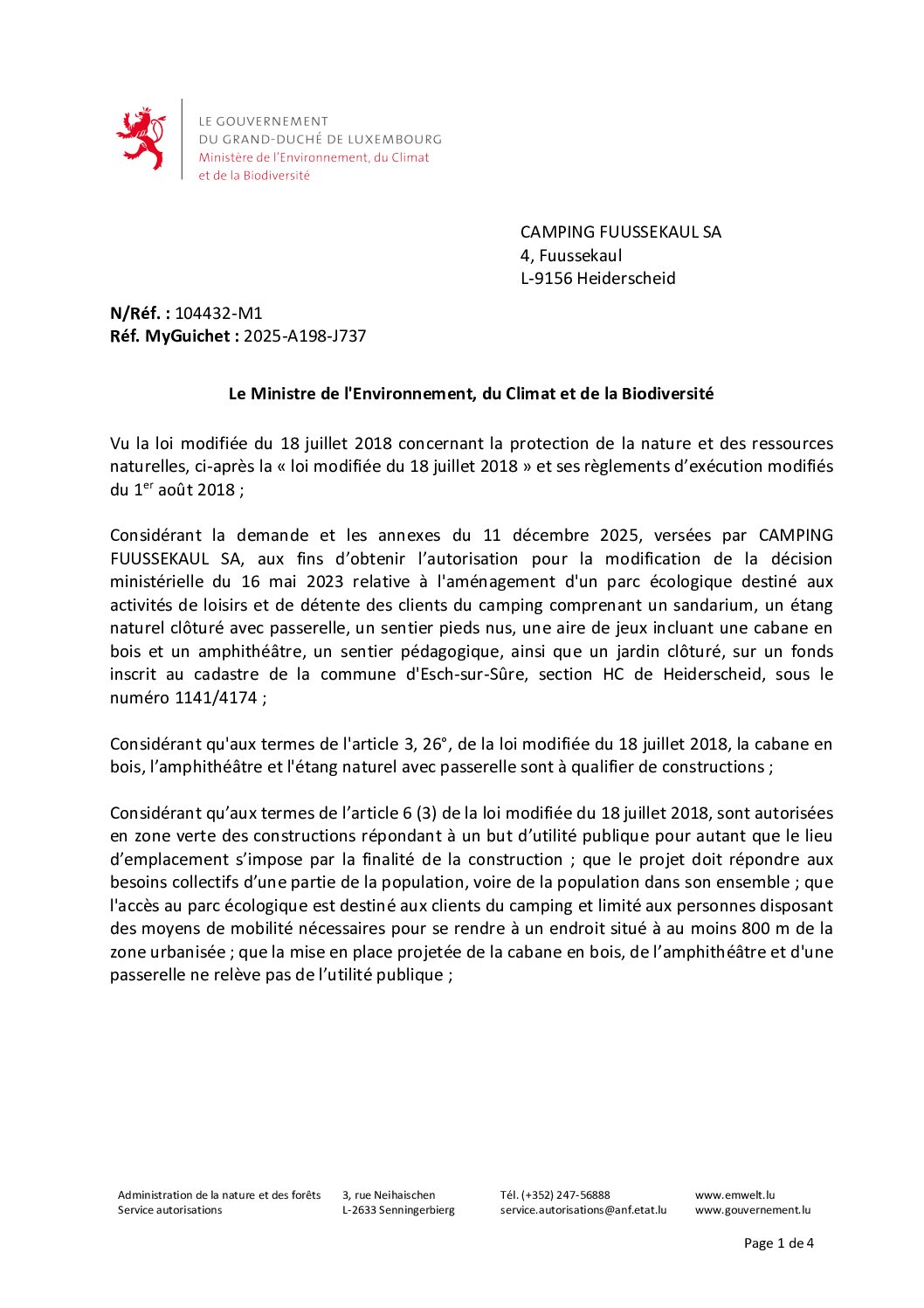2026.07.15_Autorisation l'aménagement d'un étang naturel clôturé avec passerelle
