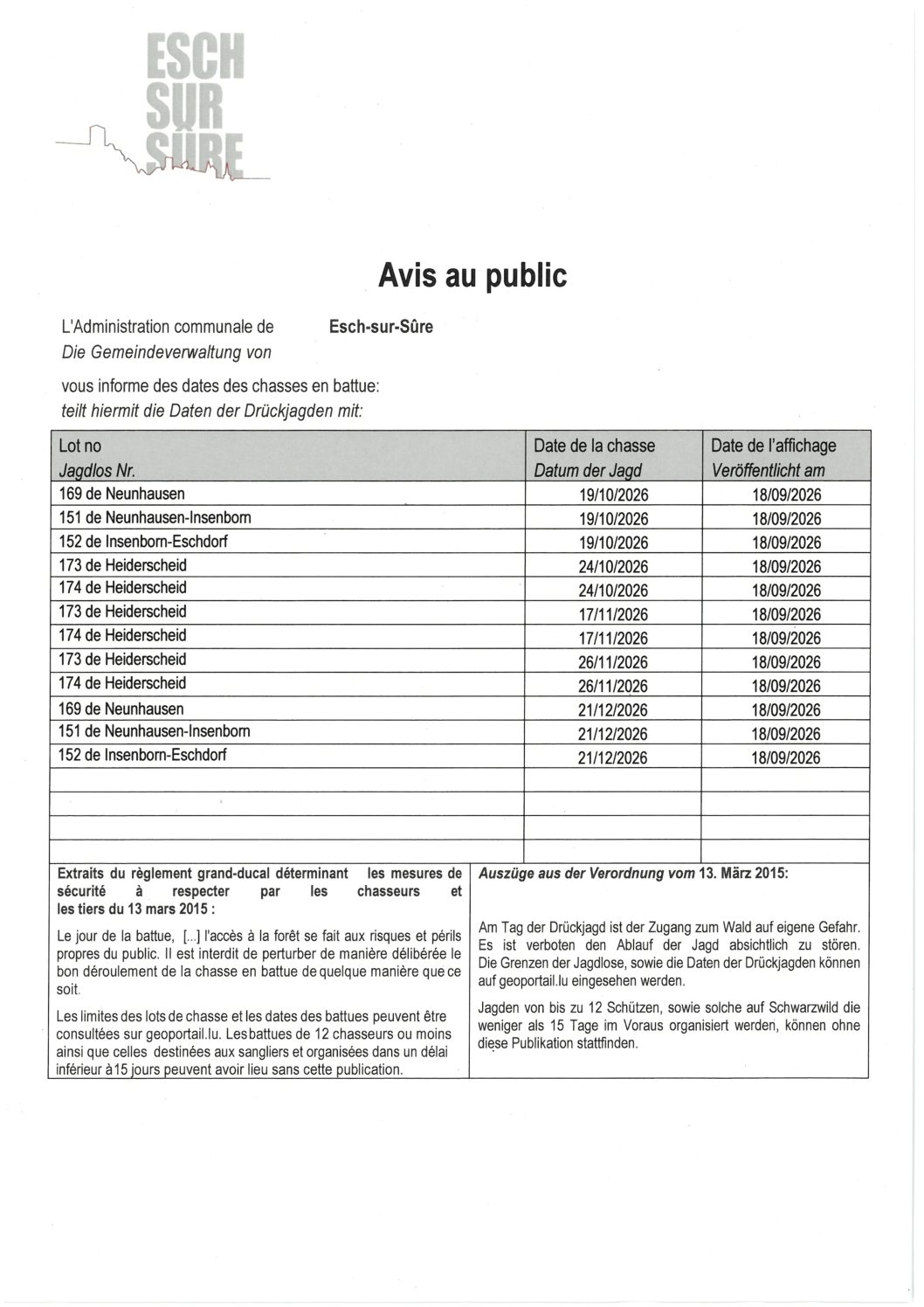 2026.09.18_Relevé des chasses en battue