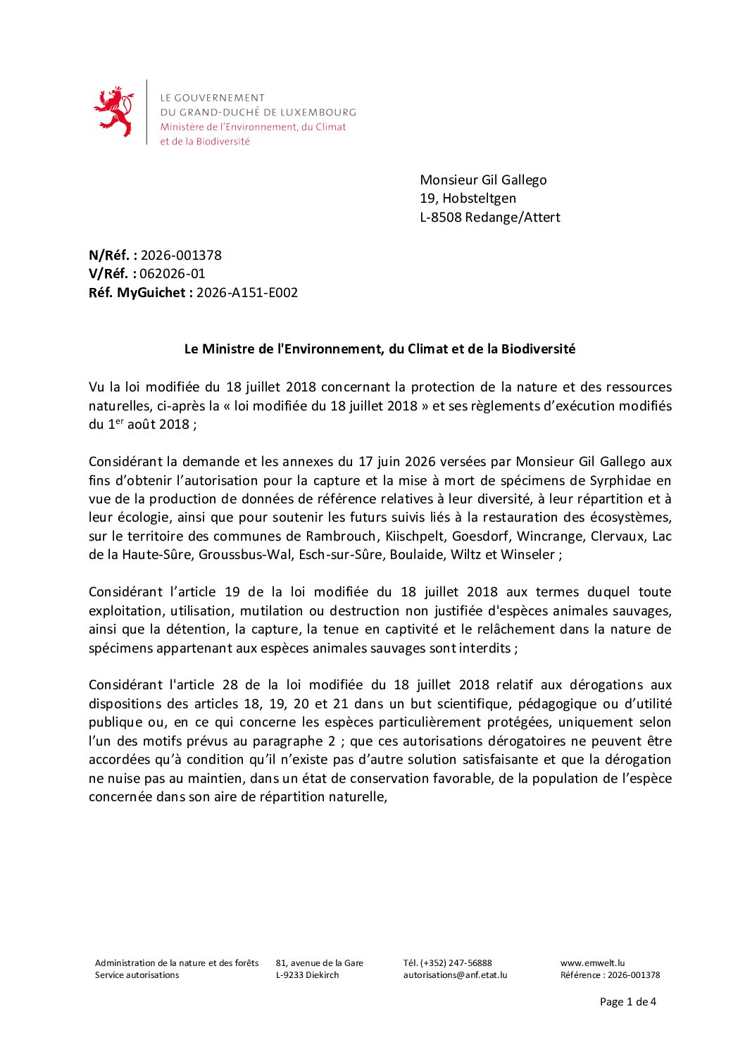 2026.10.14_Autorisation pour la capture et la mise à mort de spécimens de Syrphidae